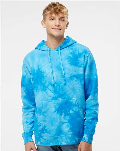 Independent Trading Co. - Unisex Midweight Tie-Dyed Hooded Sweatshirt - PRM4500TD