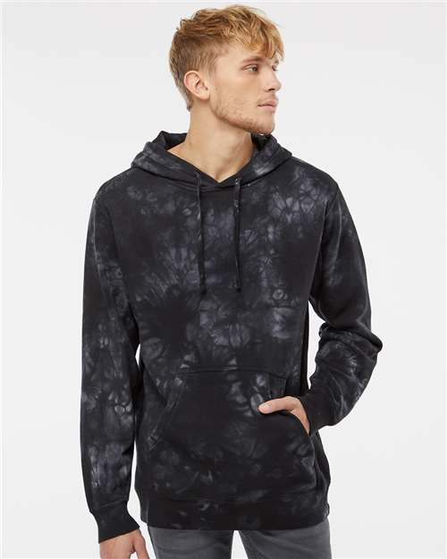 Independent Trading Co. - Unisex Midweight Tie-Dyed Hooded Sweatshirt - PRM4500TD