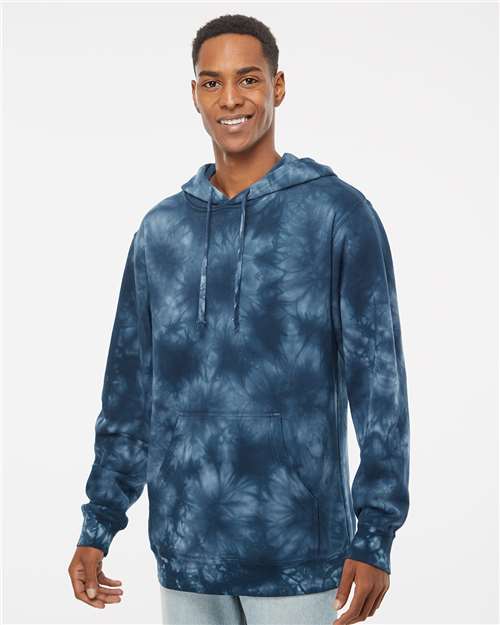 Independent Trading Co. - Unisex Midweight Tie-Dyed Hooded Sweatshirt - PRM4500TD