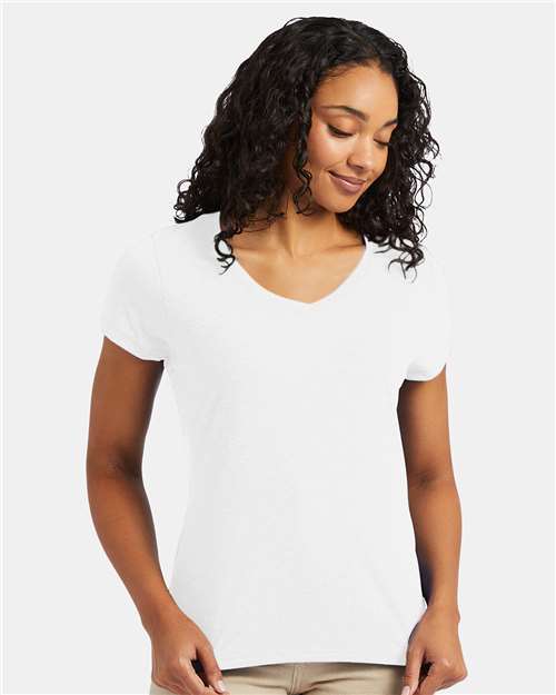 Hanes - Women's Perfect-T Triblend V-Neck T-Shirt - 42VT