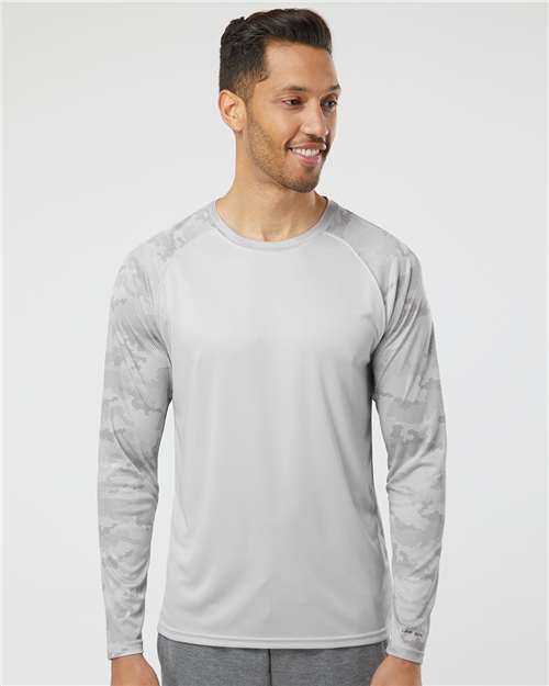 Paragon - Unisex Cayman Performance Camo Colorblocked Long Sleeve T-Shirt - 216P
