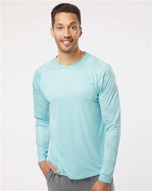 Paragon - Unisex Cayman Performance Camo Colorblocked Long Sleeve T-Shirt - 216P