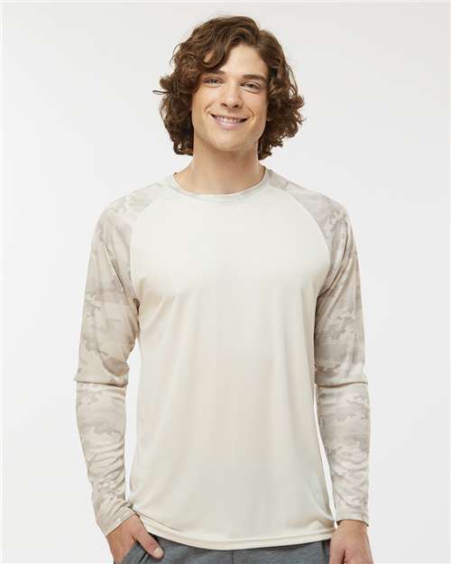 Paragon - Unisex Cayman Performance Camo Colorblocked Long Sleeve T-Shirt - 216P