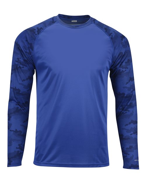 Paragon - Unisex Cayman Performance Camo Colorblocked Long Sleeve T-Shirt - 216P