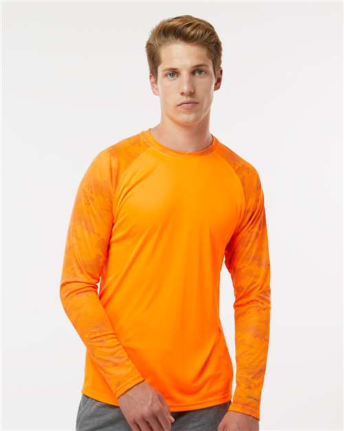 Paragon - Unisex Cayman Performance Camo Colorblocked Long Sleeve T-Shirt - 216P