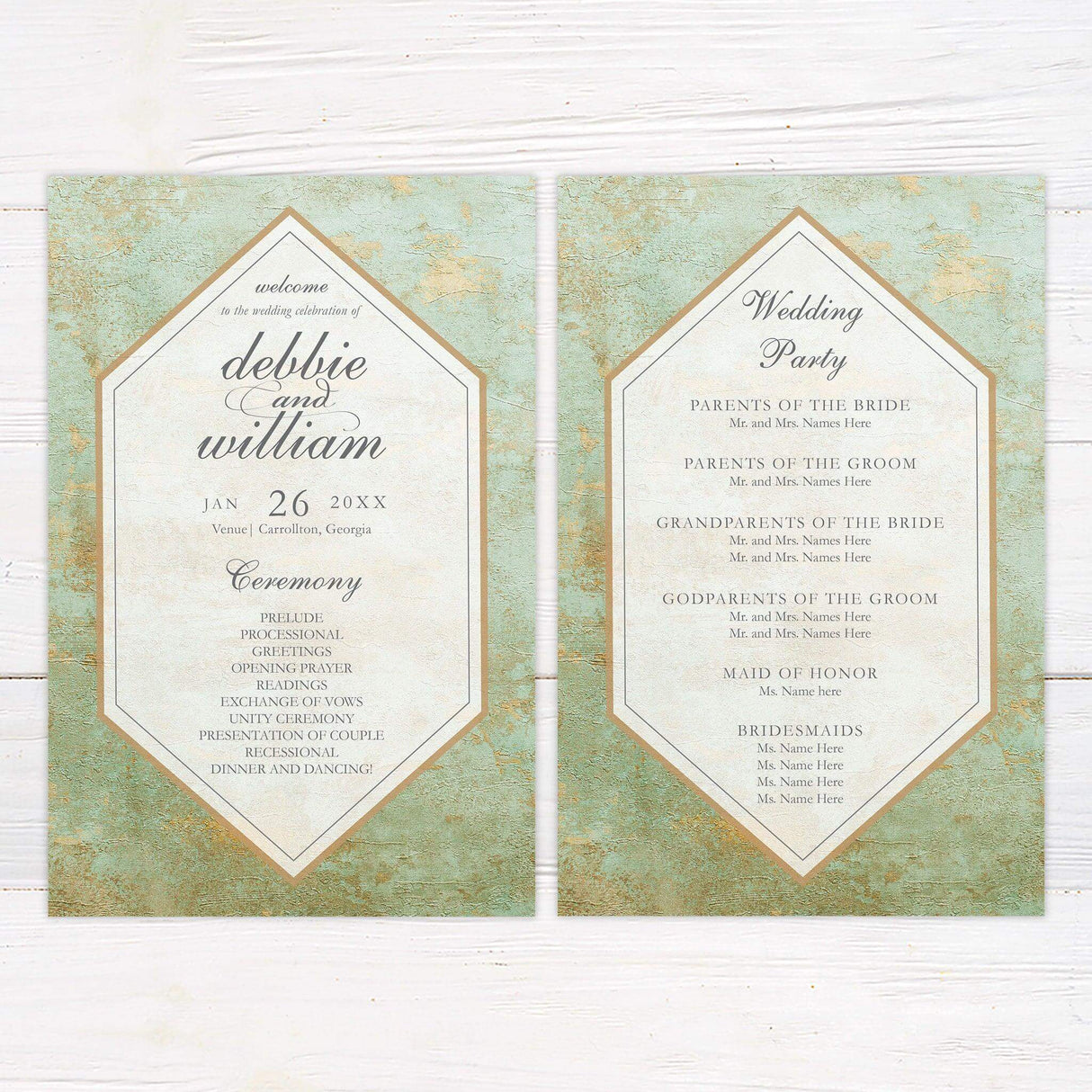 Aged Copper Invitations - goprintplus