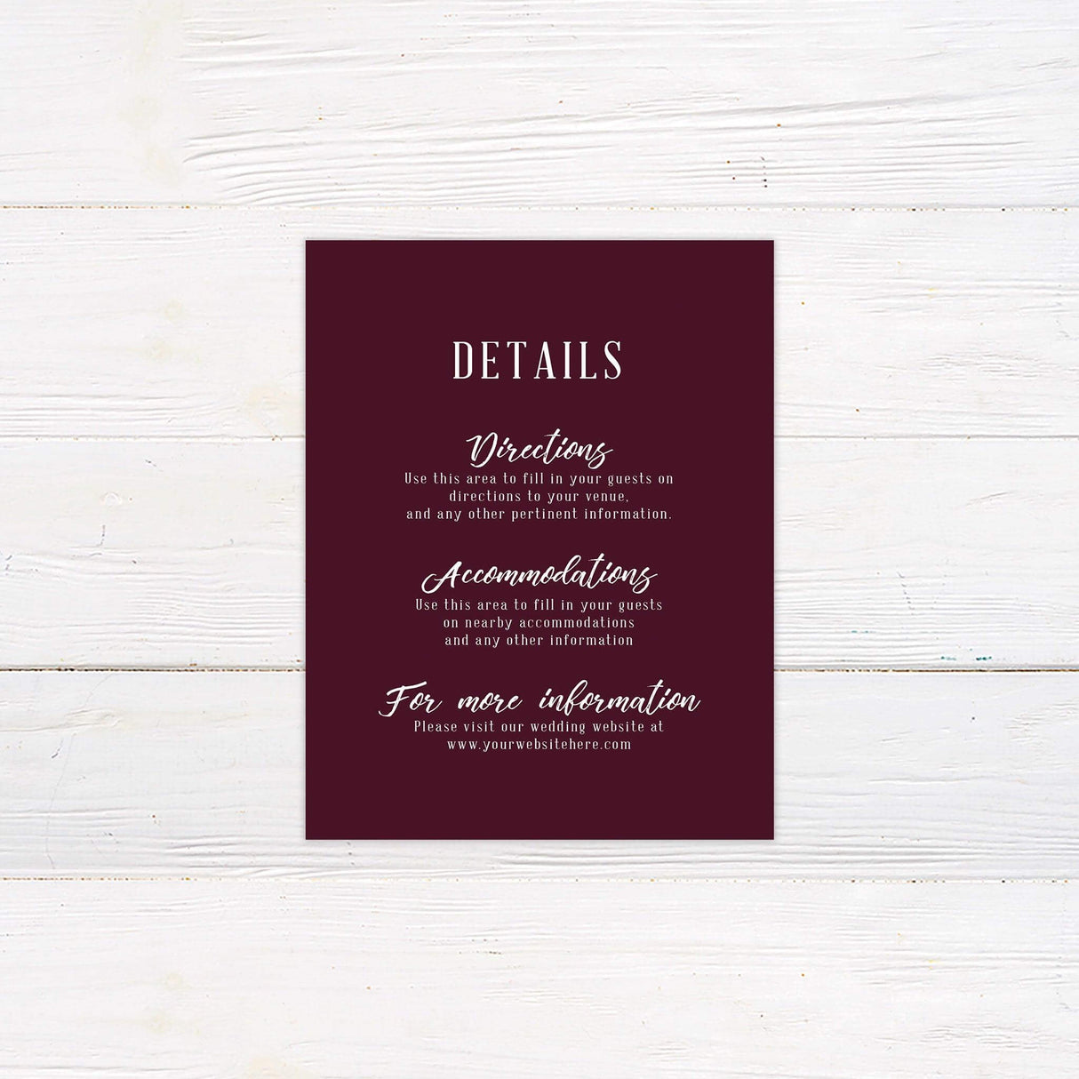 Ampersand Detail Cards - goprintplus