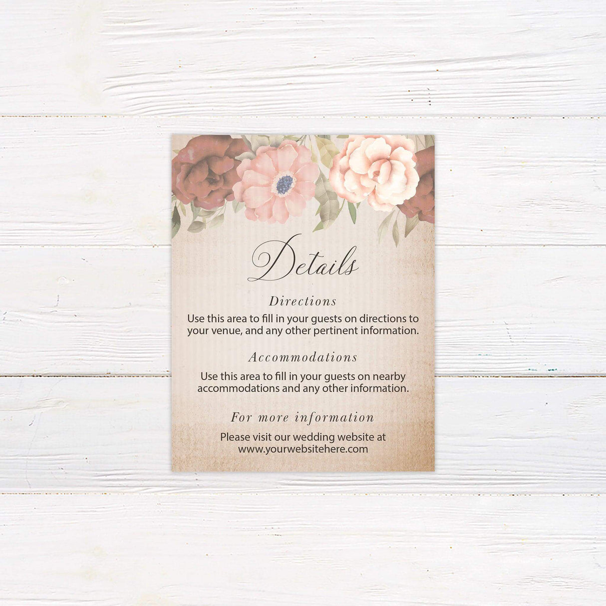 Antique Floral Detail Cards - goprintplus