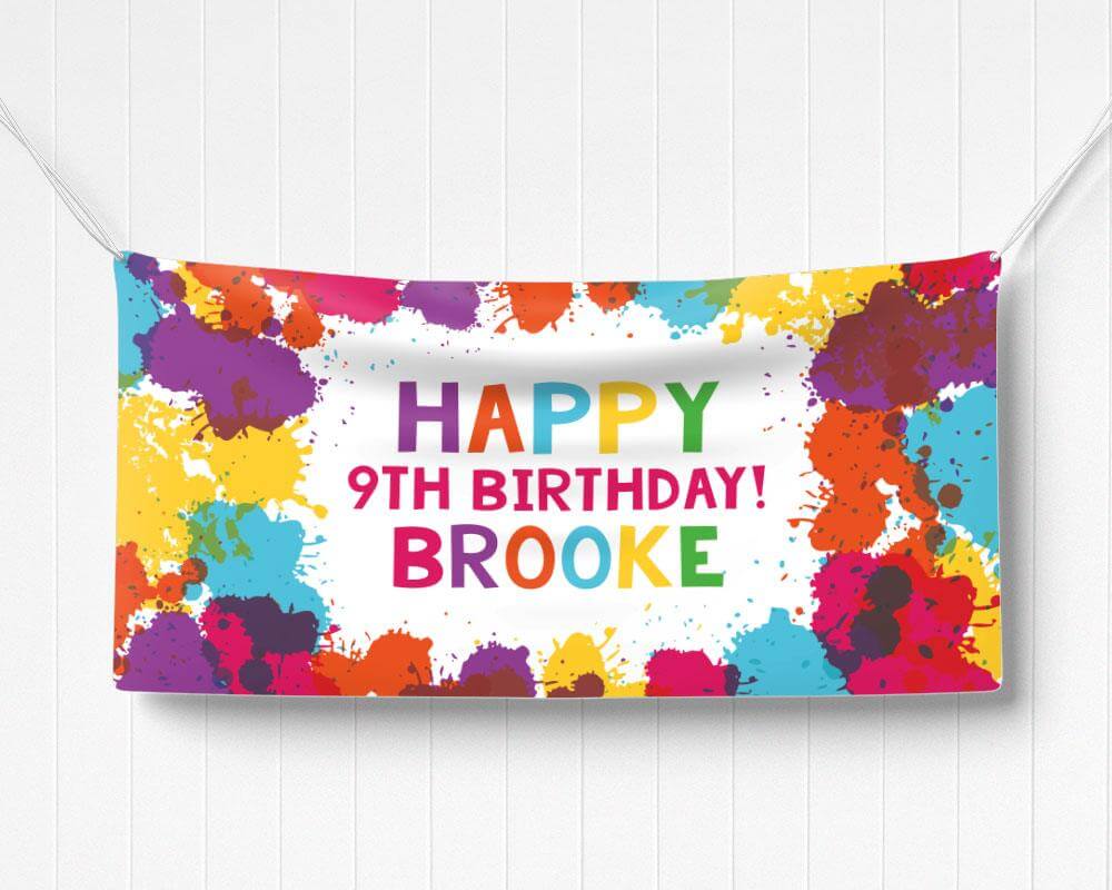 Art Birthday Banner - goprintplus