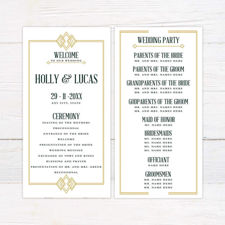 Art Deco Gatsby Invitations - goprintplus