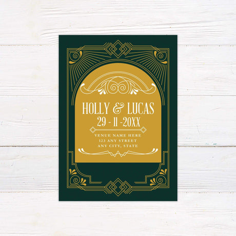 Art Deco Gatsby Invitations - goprintplus