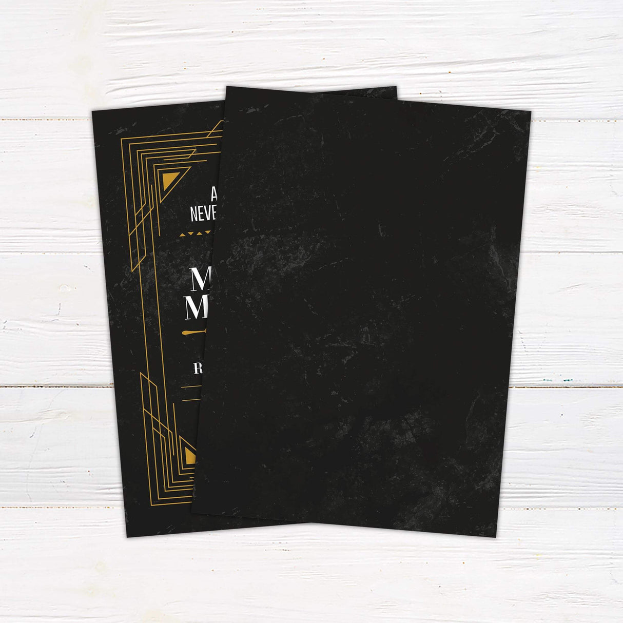 Art Deco Murder Mystery Invitation - goprintplus