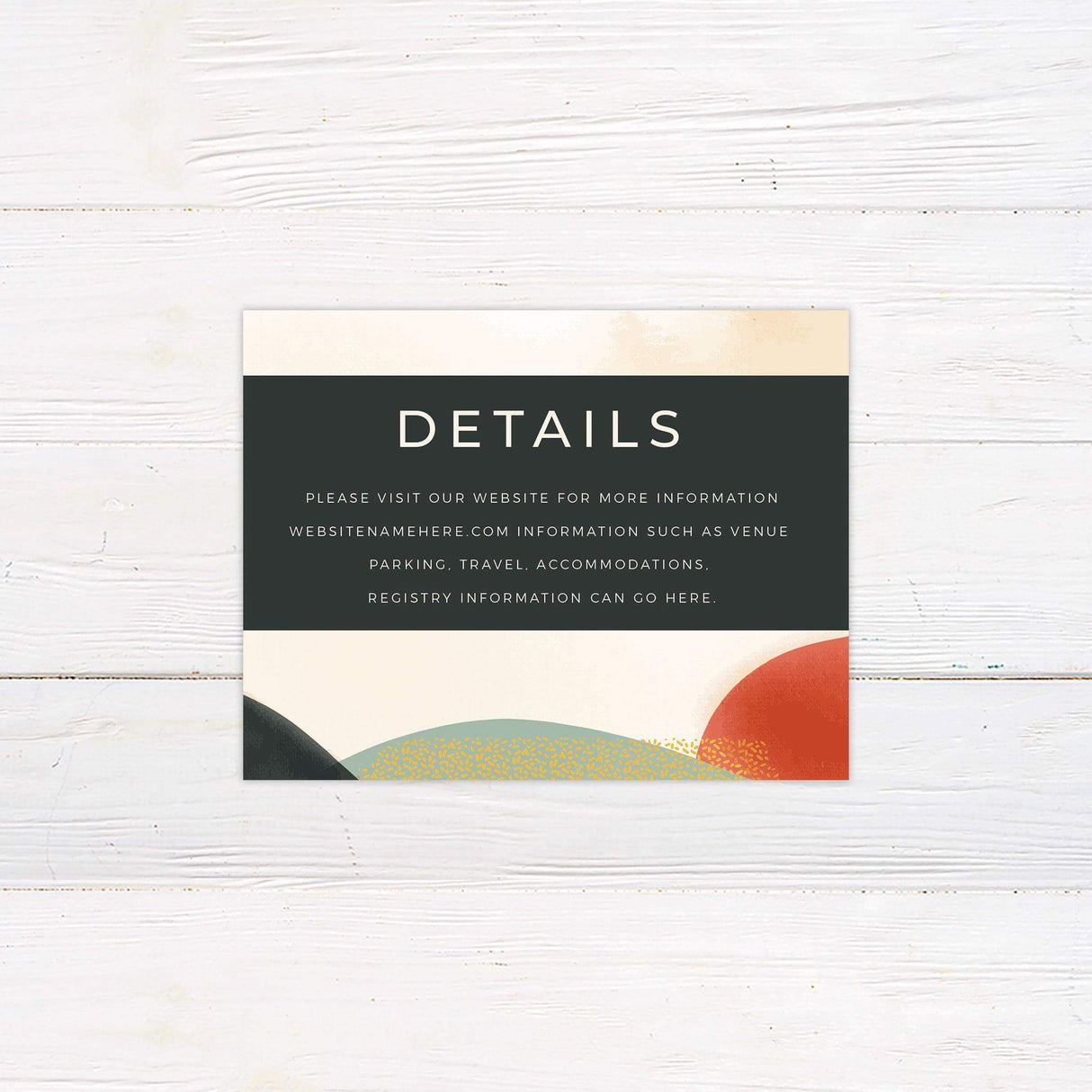 Artistic Frame Details Card - goprintplus