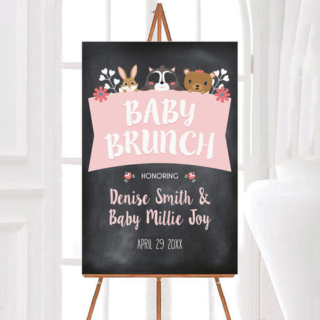 Baby Brunch Woodland Animal Invitation - goprintplus