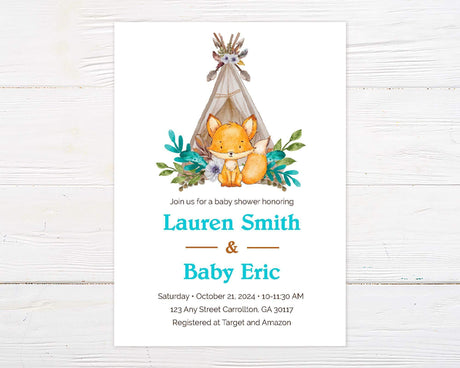 Baby Fox Shower - goprintplus