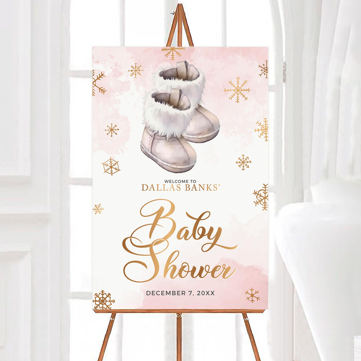 Baby Shower "Hace frío afuera" (rosa)