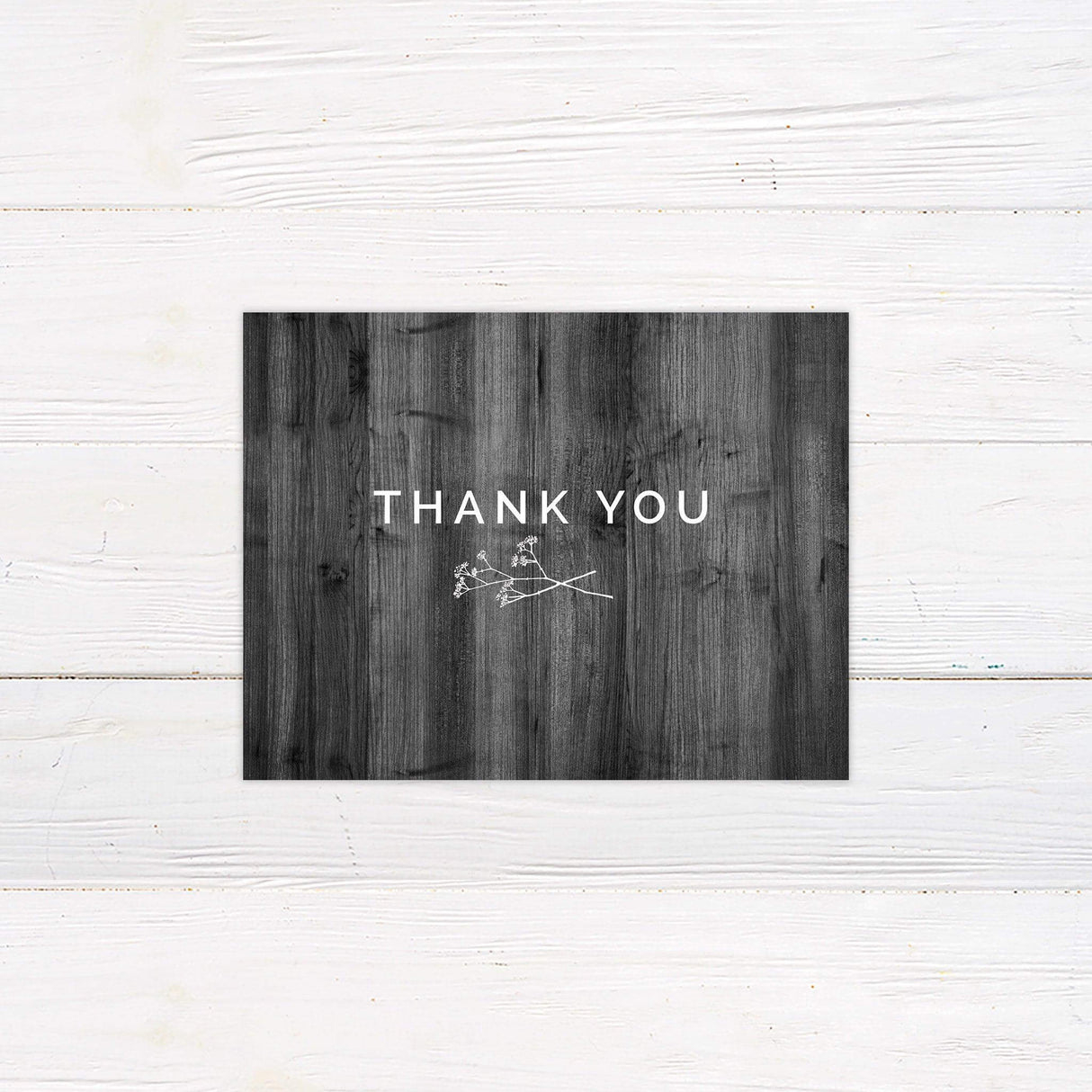 Baby's Breath Thank You Card - goprintplus