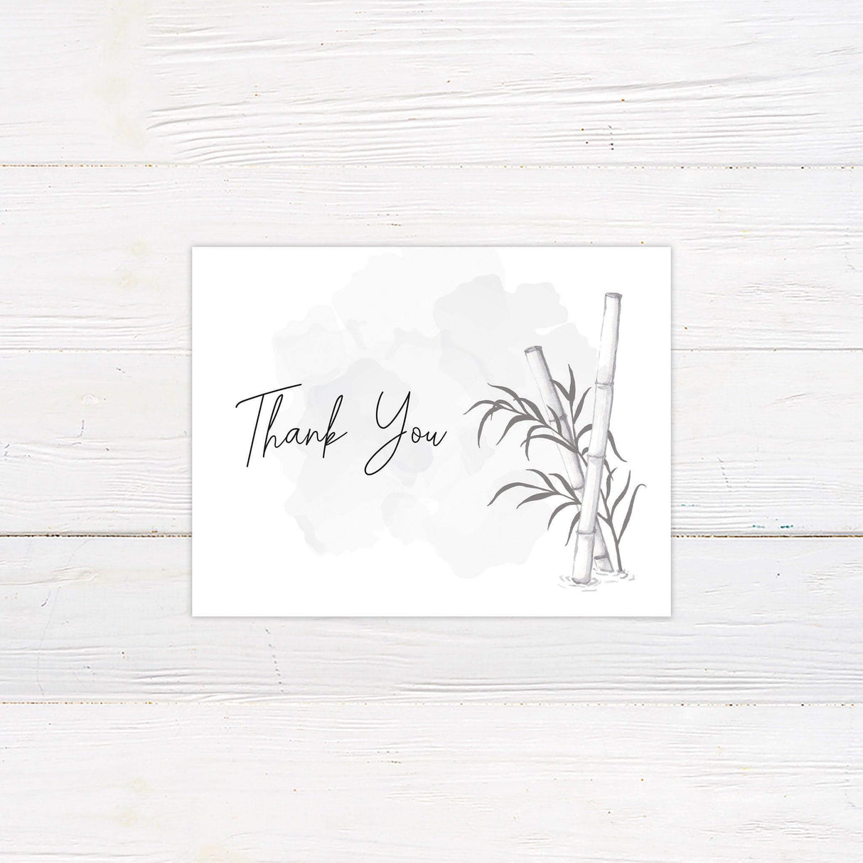 Bamboo Wash Thank You Card - goprintplus