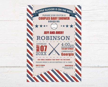 Baseball Shower Invitation - goprintplus