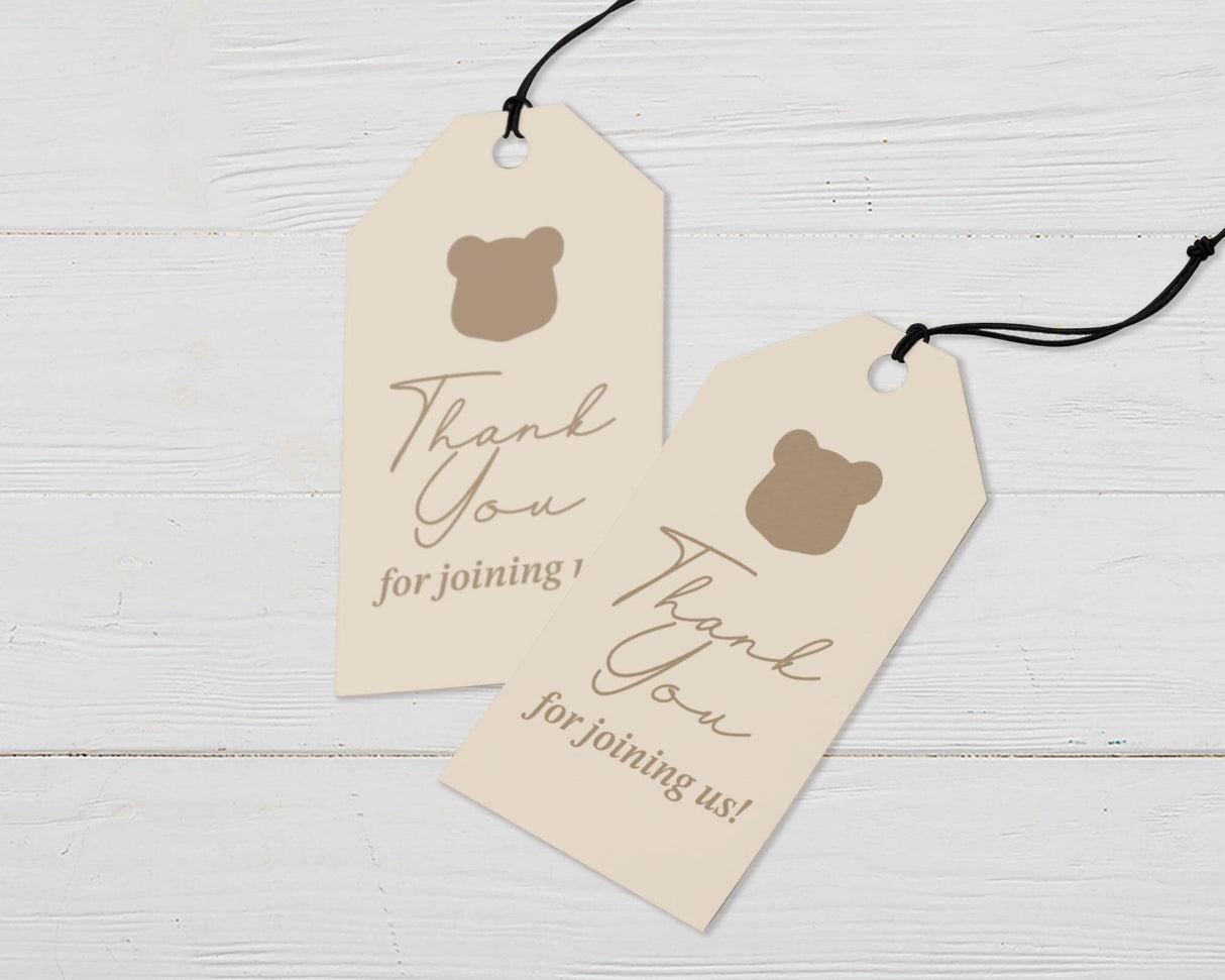 Bearly Wait Favor Tags - goprintplus