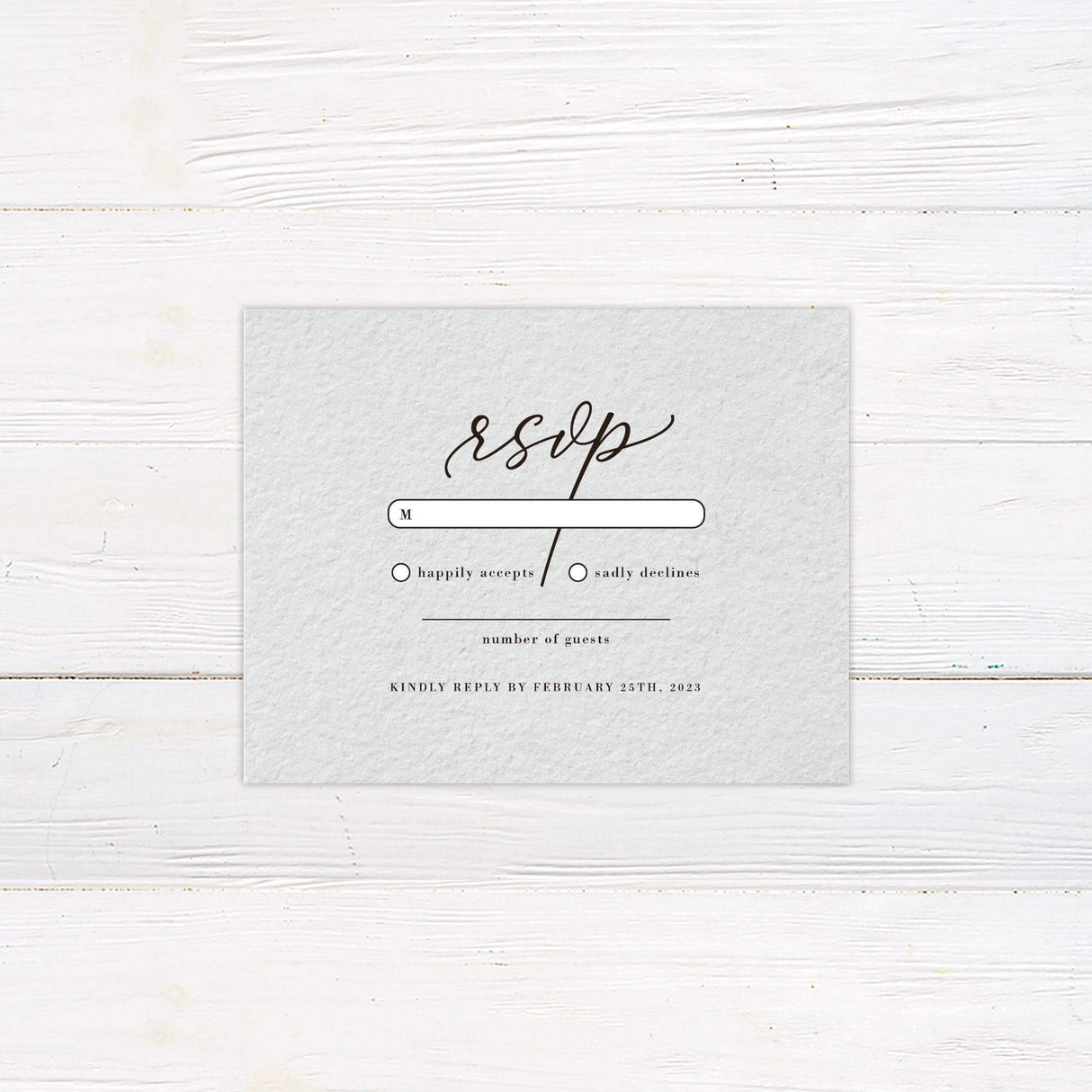 Beautifully Written Script RSVP - goprintplus