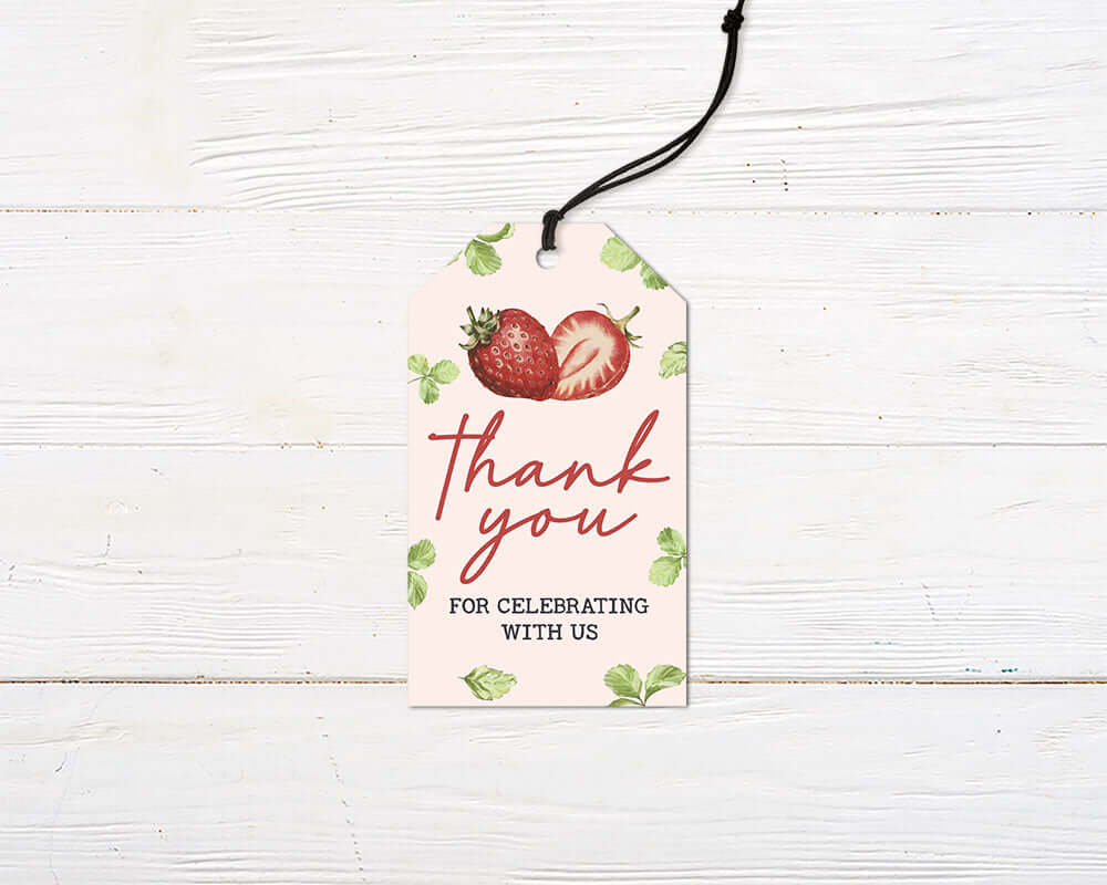 Beeren-Geschenkanhänger zum ersten Geburtstag