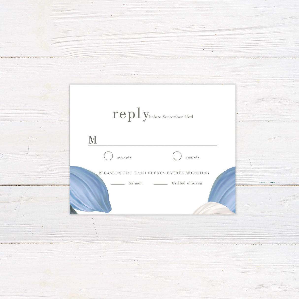 Big Floral RSVP - goprintplus