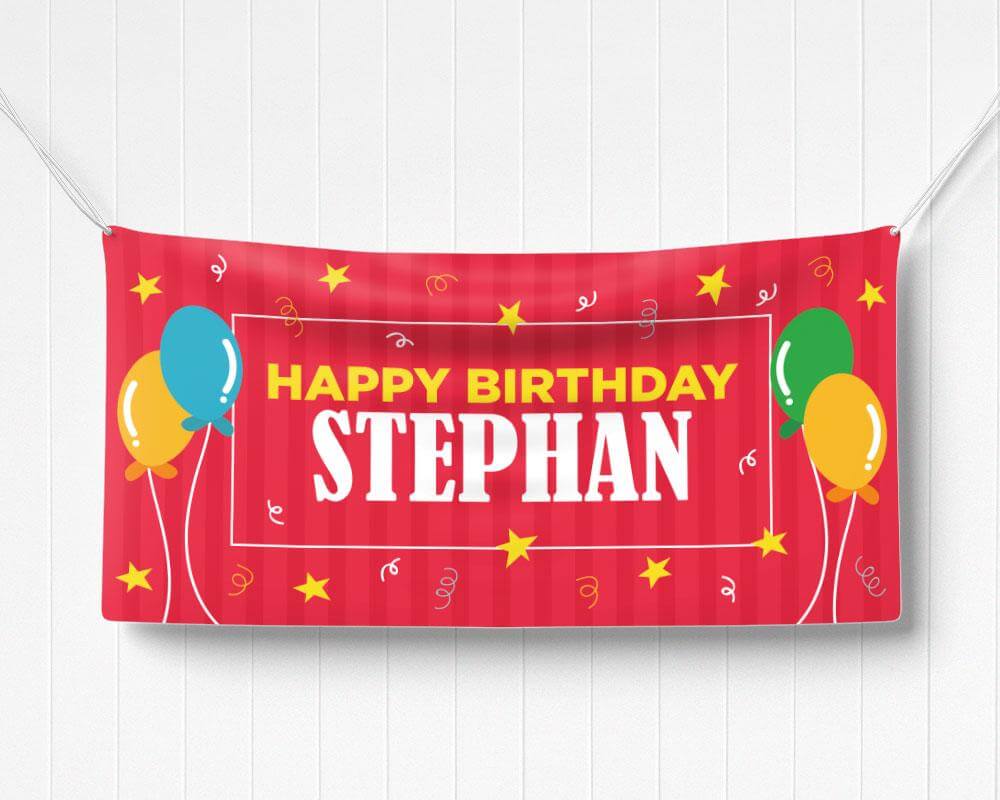 Birthday Balloon Banner - goprintplus