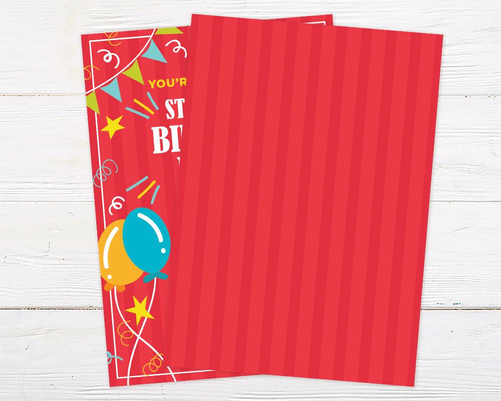 Birthday Balloons Invitation - goprintplus