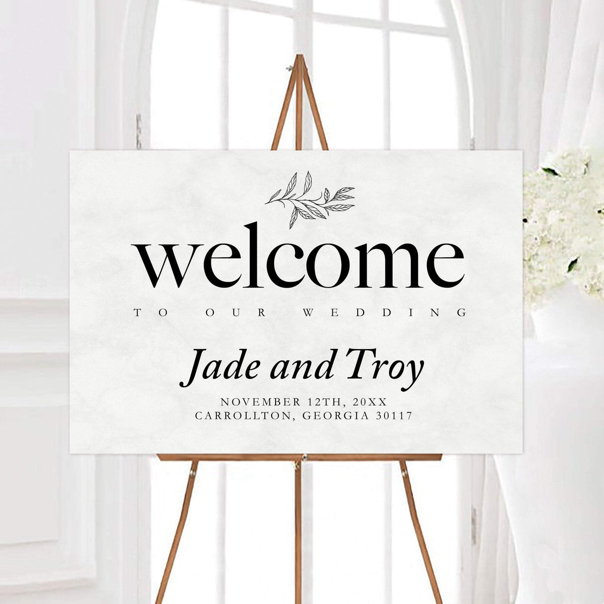 Black Leaves Invitations - goprintplus