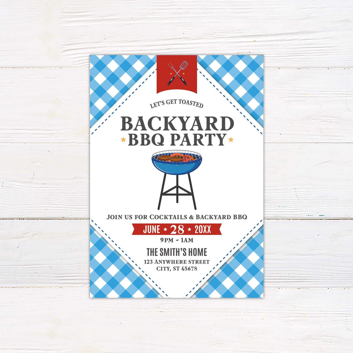 Backyard BBQ Invitation - goprintplus