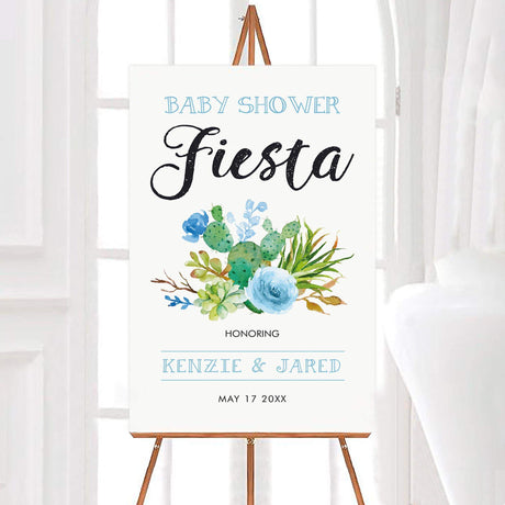 Blue Cacti Shower - goprintplus