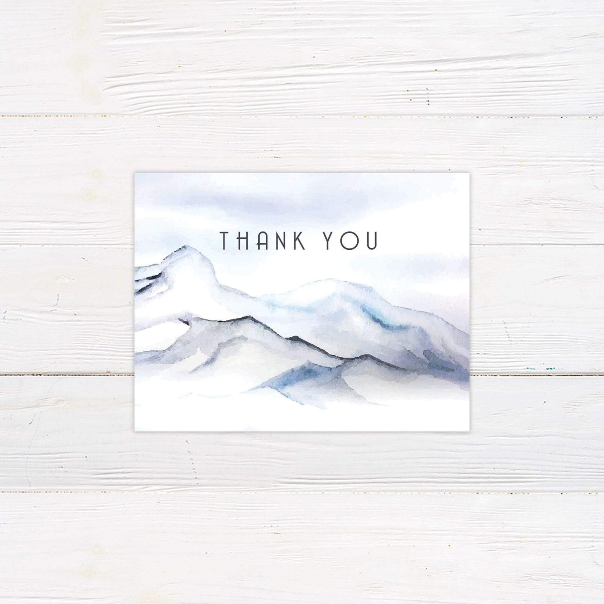 Blue Mountain Thank You Card - goprintplus