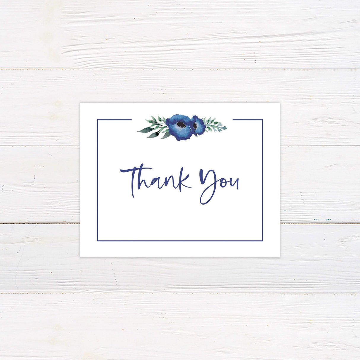 Blue Poppy Invitations - goprintplus