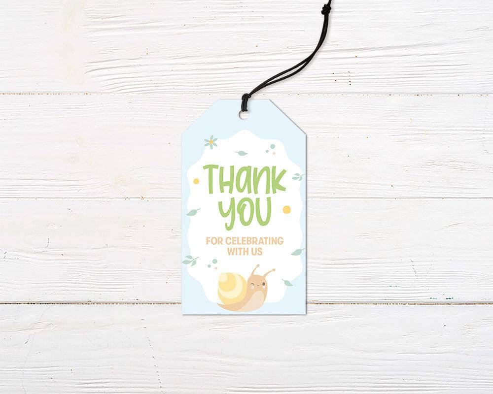 Blue Snail Favor Tag - goprintplus