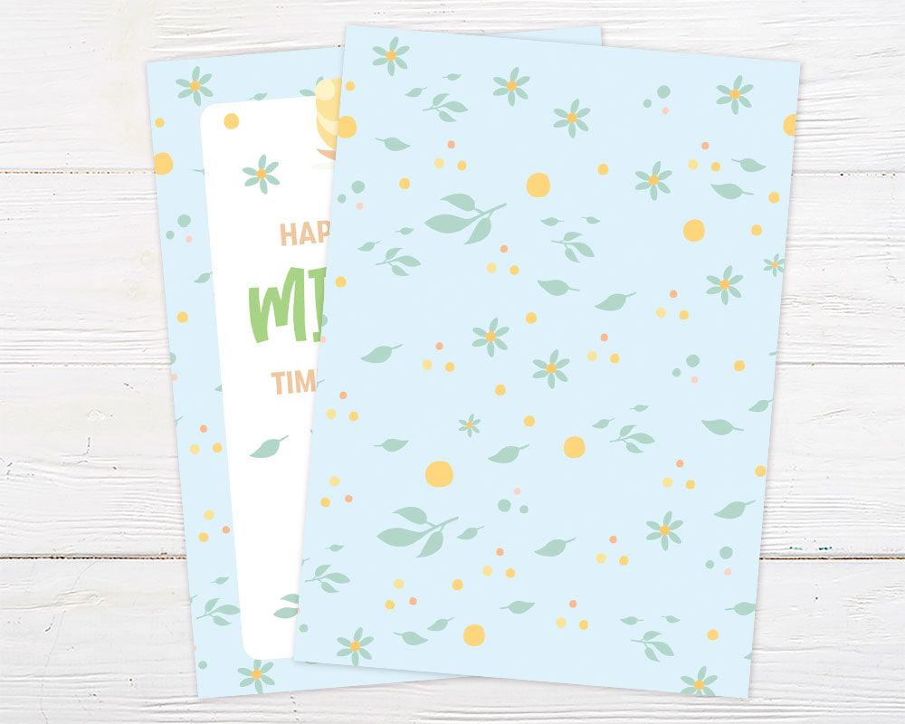 Blue Snail Invitation - goprintplus