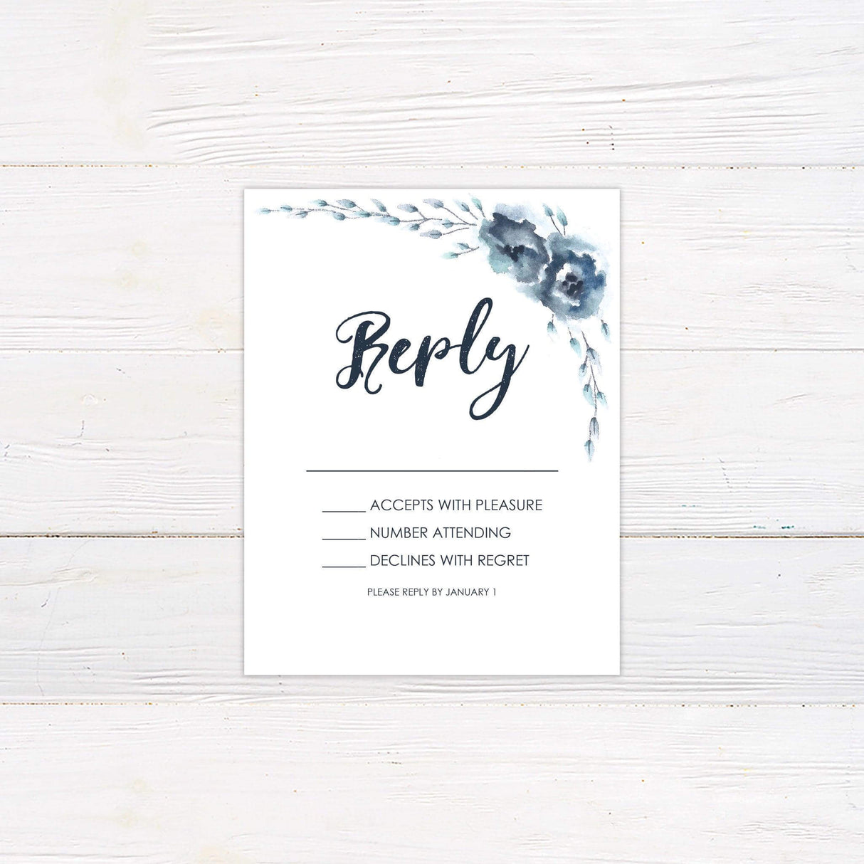 Blue Rose RSVP - goprintplus