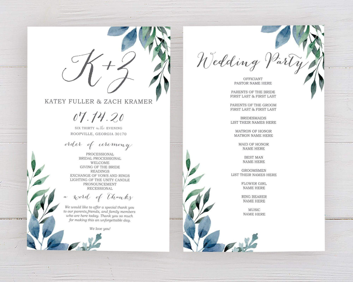 Watercolor Leaves Program - goprintplus