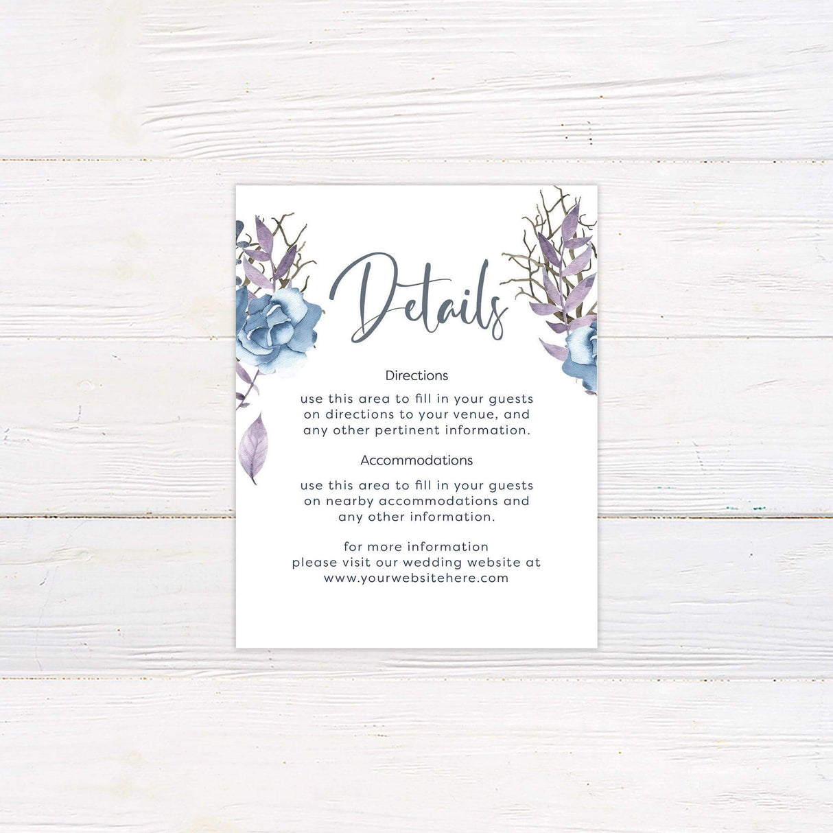 Blue and Lilac Invitations - goprintplus