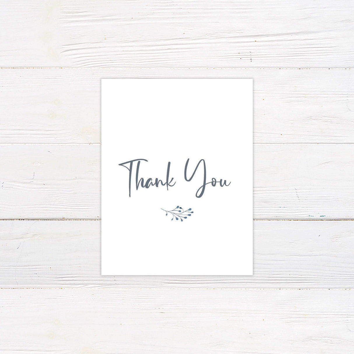 Blue and Lilac Thank You Card - goprintplus
