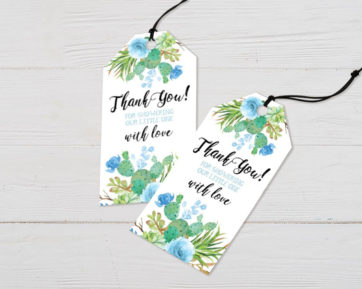 Blue Cacti Shower - goprintplus