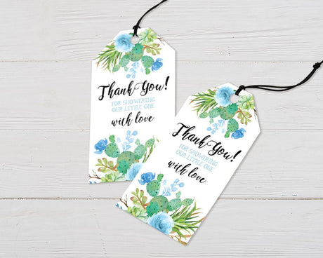 Blue Cacti Shower - goprintplus