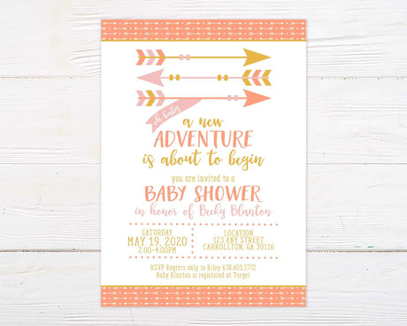Boho Arrows Baby Shower - goprintplus