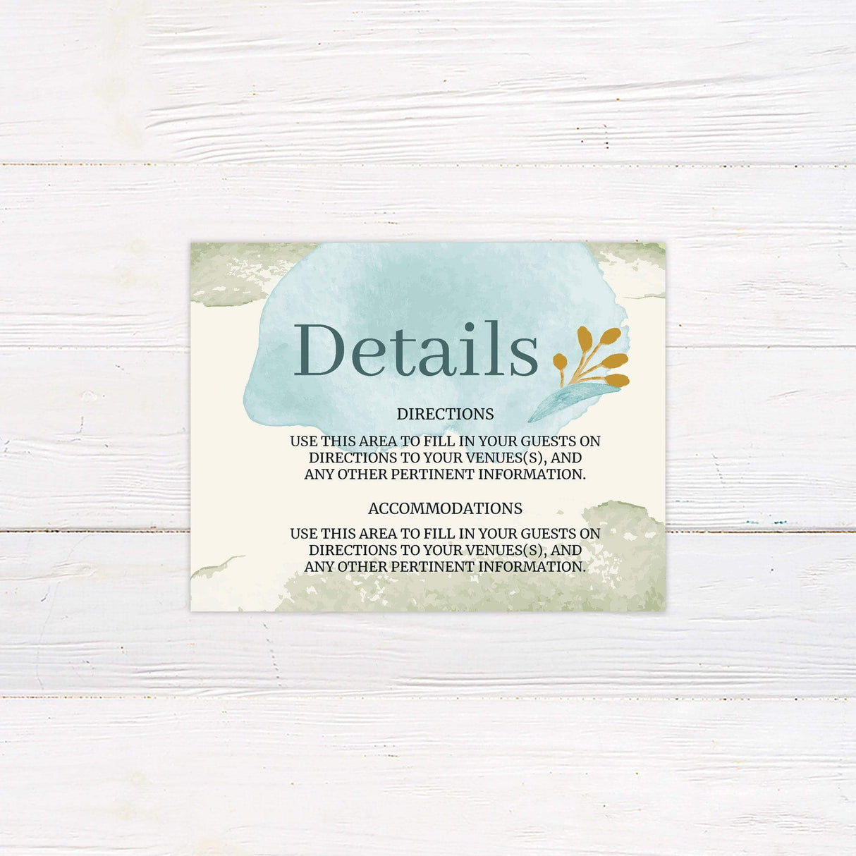 Bold Teal Abstract Invitations - goprintplus