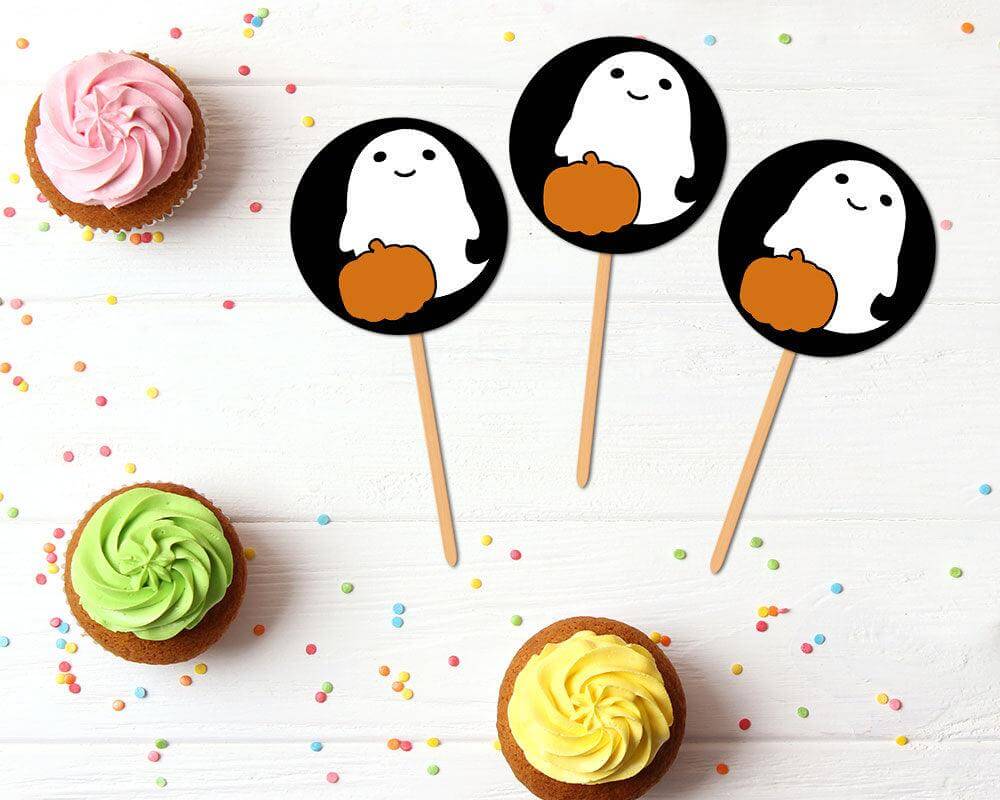 Boo Birthday Cupcake Topper - goprintplus