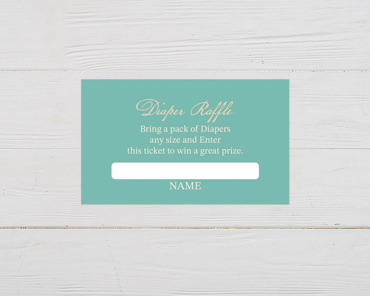 Bookstack Diaper Raffle Ticket - goprintplus