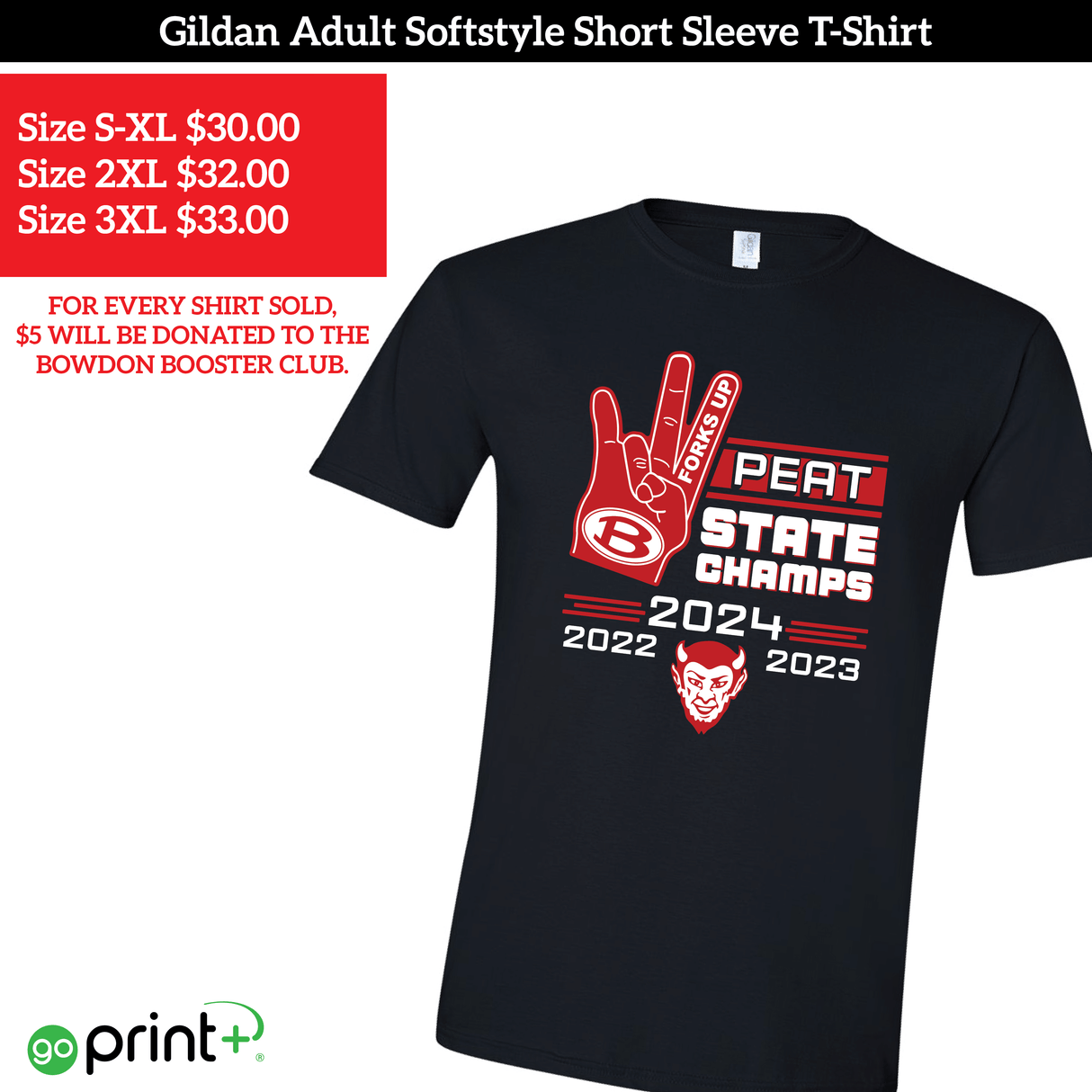 Bowdon Kurzarm-Meisterschafts-T-Shirt