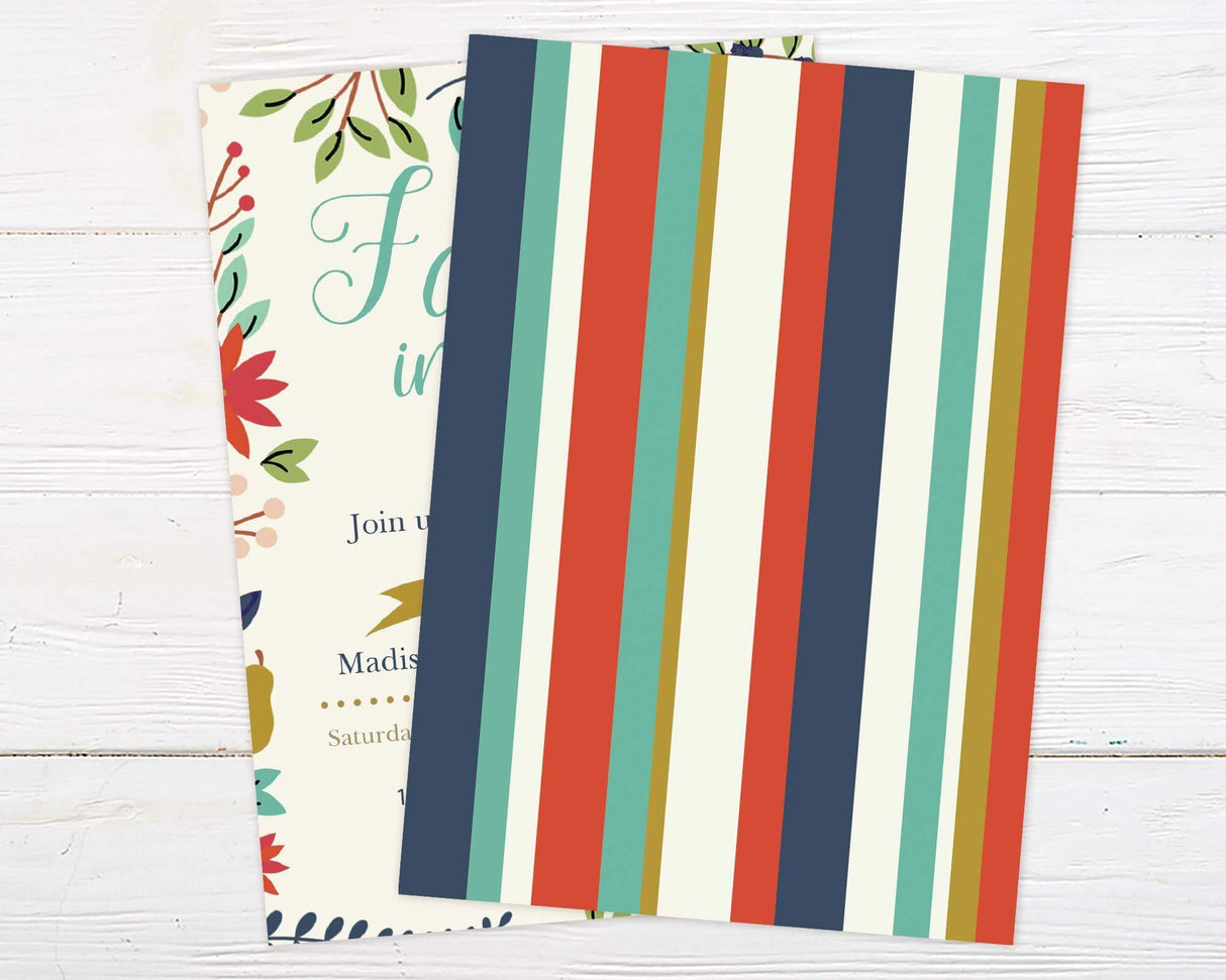 Bright Botanical Shower Invitation - goprintplus