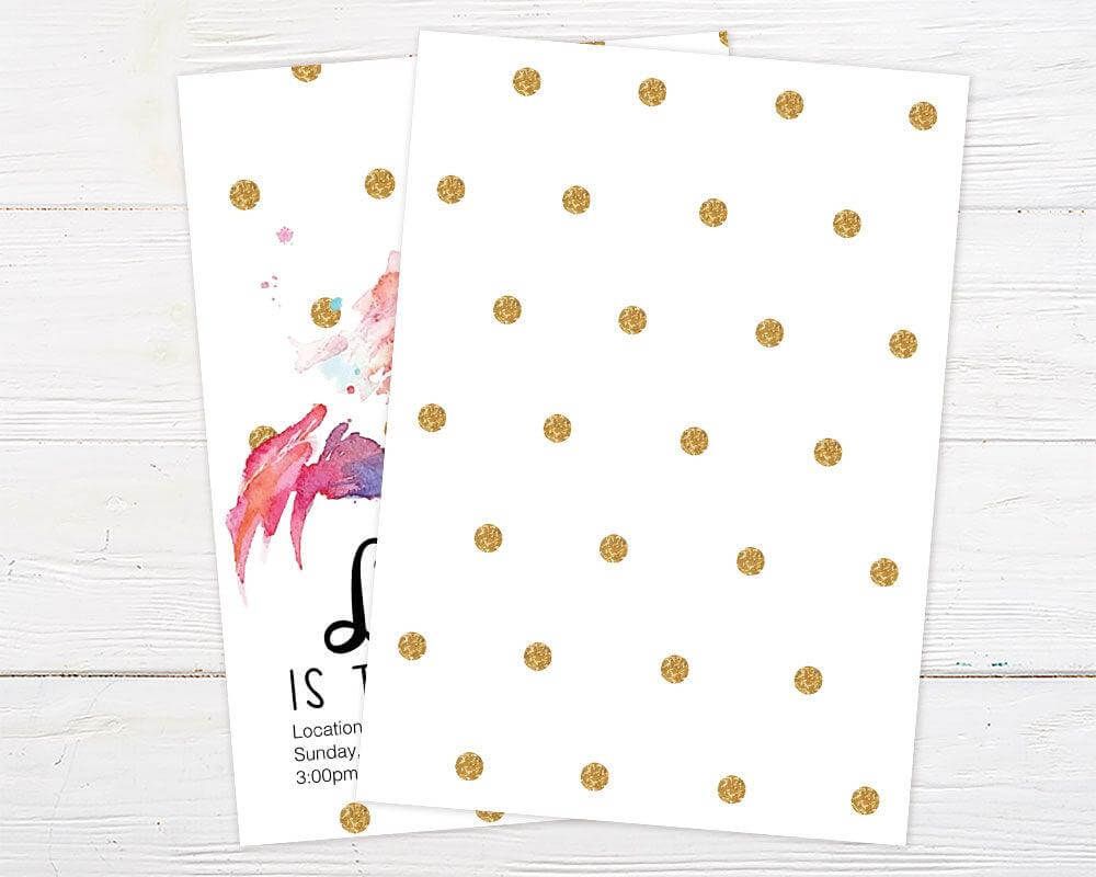 Bright Flamingo Birthday Invitation - goprintplus