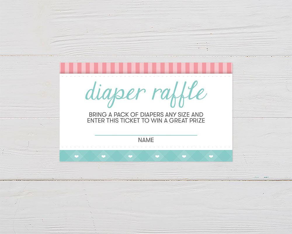 Bursting Flower Diaper Raffle - goprintplus